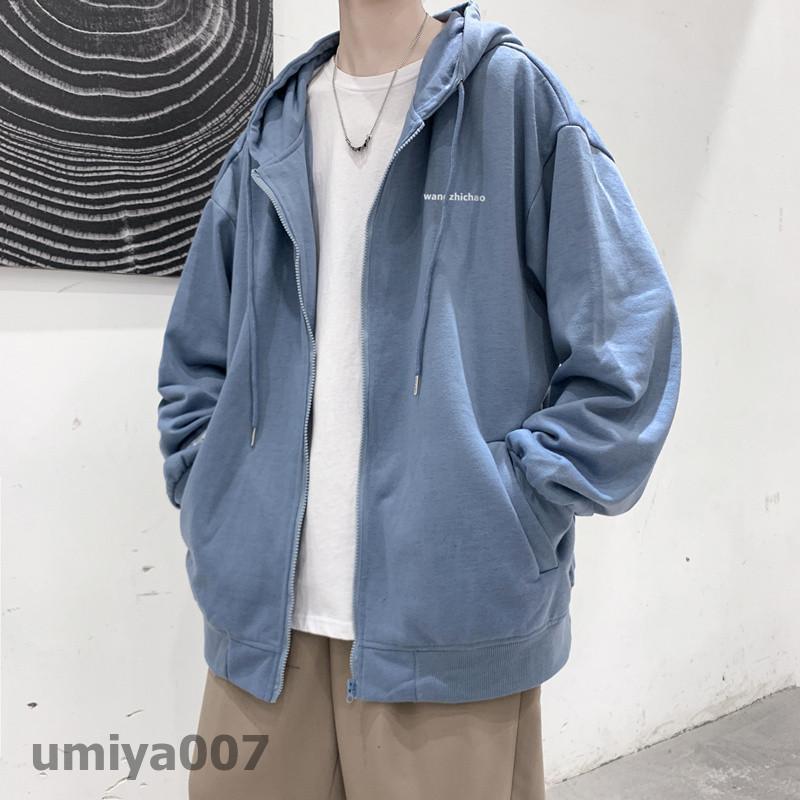 赤字覚悟!ジップアップパーカー メンズ 長袖パーカー 薄手 無地