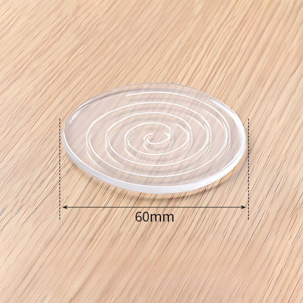 家具 滑り止めシート 8枚セット 強力 安心 安全 チェアマット パッド 再利用可 透明 クリア 凸凹 床保護 ズレ防止 キズ防止 防震 床暖房対応 シリコン | ブランド登録なし | 02