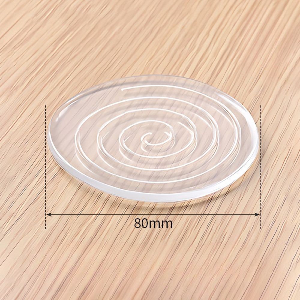 家具 滑り止めシート 8枚セット 強力 安心 安全 チェアマット パッド 再利用可 透明 クリア 凸凹 床保護 ズレ防止 キズ防止 防震 床暖房対応 シリコン | ブランド登録なし | 03