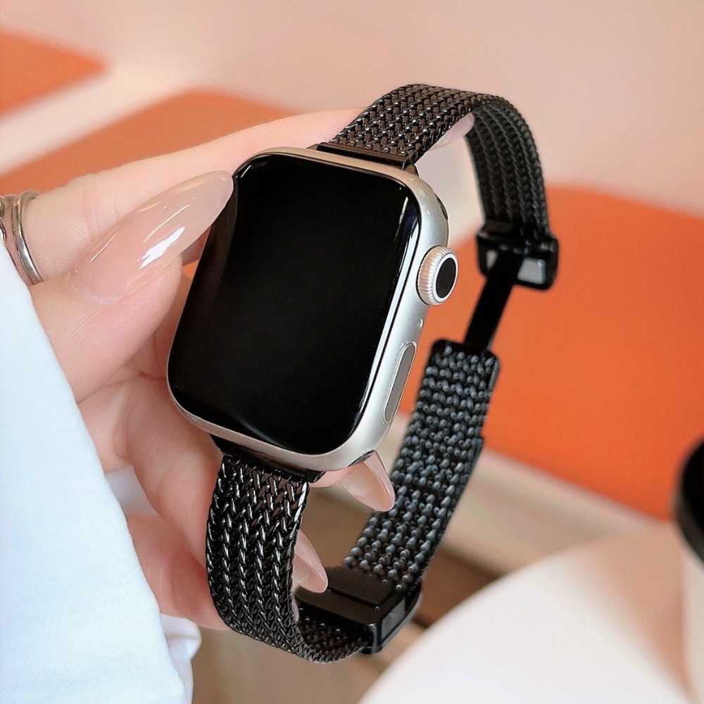 アップルウォッチバンド Apple Watch ベルト レディース おしゃれ かわいい ステンレス フィット 高級感 スマートウォッチ アクセサリー スリム | ブランド登録なし | 02
