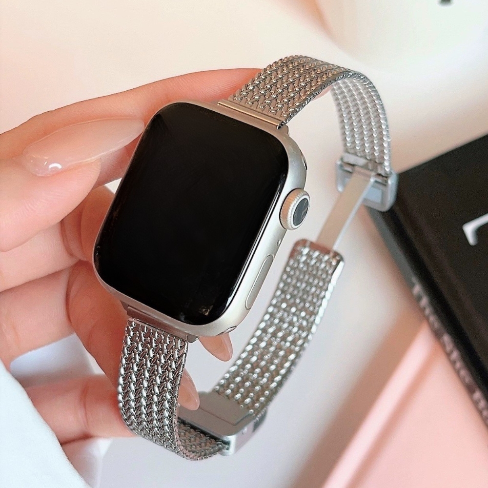 アップルウォッチバンド Apple Watch ベルト レディース おしゃれ かわいい ステンレス フィット 高級感 スマートウォッチ アクセサリー スリム | ブランド登録なし | 01