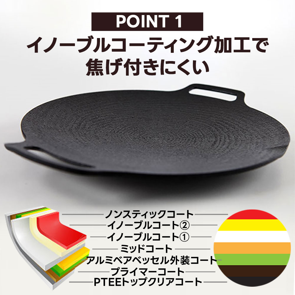 JHQ 鉄板マルチグリドル 33cm キャンプ アウトドア 鉄板 マルチ