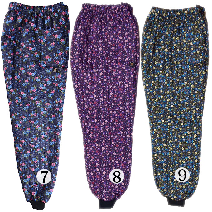 キルトもんぺ 中綿入 日本製 LL/3L カラーバリエーション7〜9