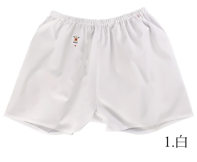 前閉じトランクス クレープ肌着 申又 申股 綿100% M/L/LL 日本製 カラーバリエーション１