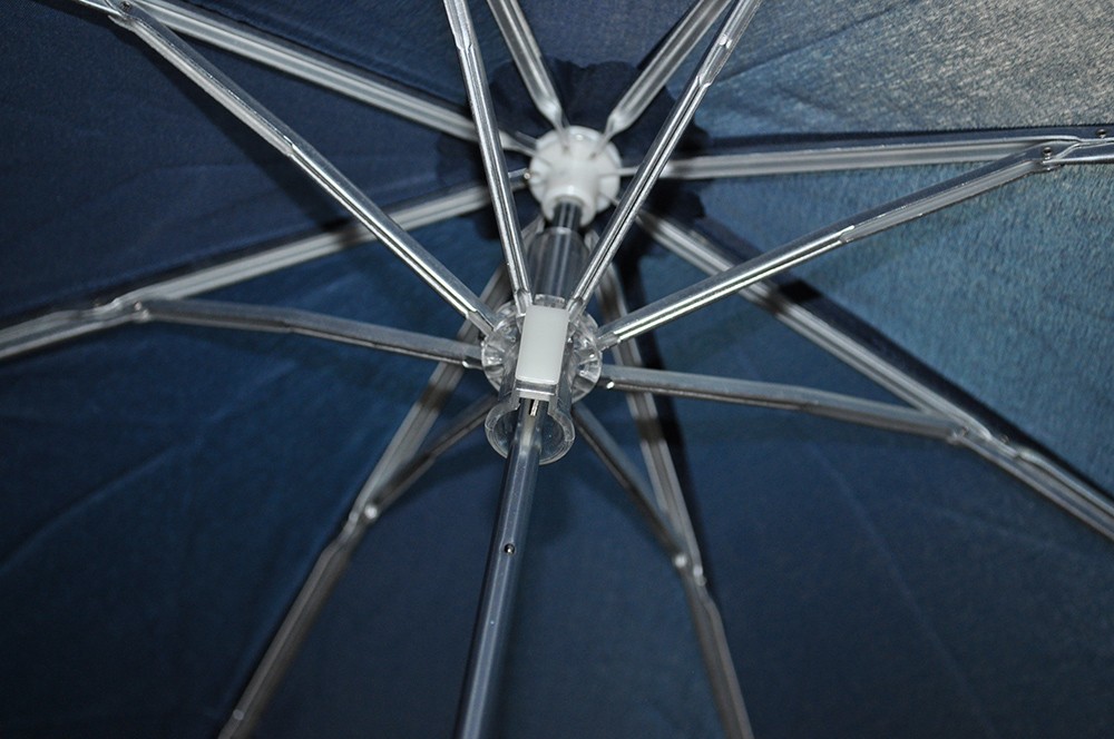 【指を挟まない構造】６０センチ大判サイズ　折たたみ傘　紺無地
