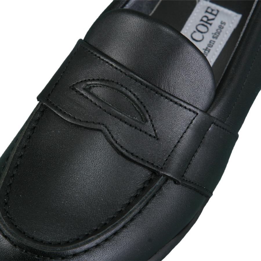 贅沢屋の贅沢屋の靴磨き付き KID CORE キッドコア 日本製本革ソフトタイプ ローファー 靴ズレしにくい靴 22.0〜25.0cm  キッズ、ジュニアシューズ
