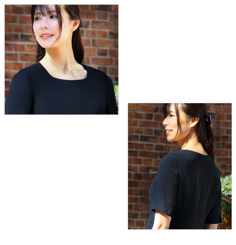純日本製 純国産 接触冷感 速乾 UV CUT お受験説明会用ワンピース 五分