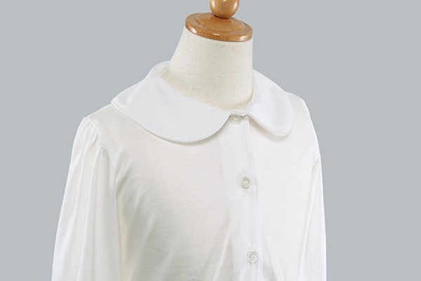 お受験 バーバリー ロンドン アンサンブル セット110 ブラウス 長袖 半袖 お受験用 前開き 肌ざわり柔らか 丸襟 パフスリーブ 長袖 ブラウス 90