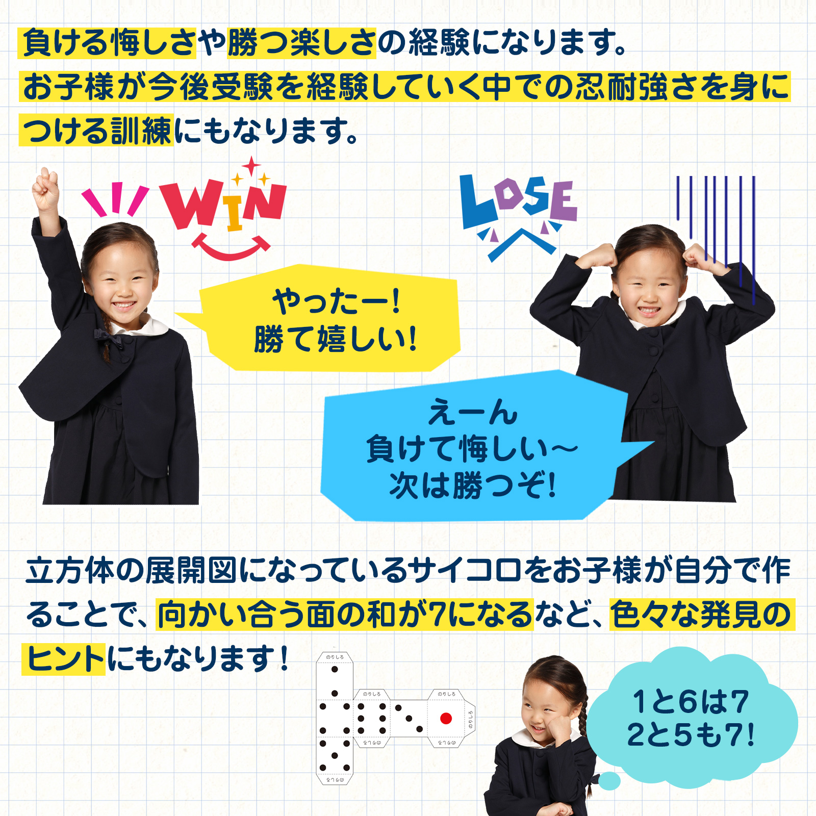 お受験教材 きせつのすごろくポスター サイコロ&コマセット 季節の学習