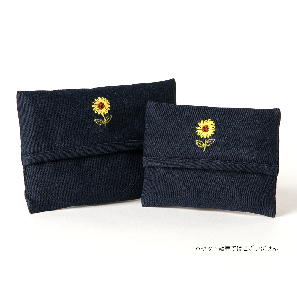手刺繍ティッシュケース