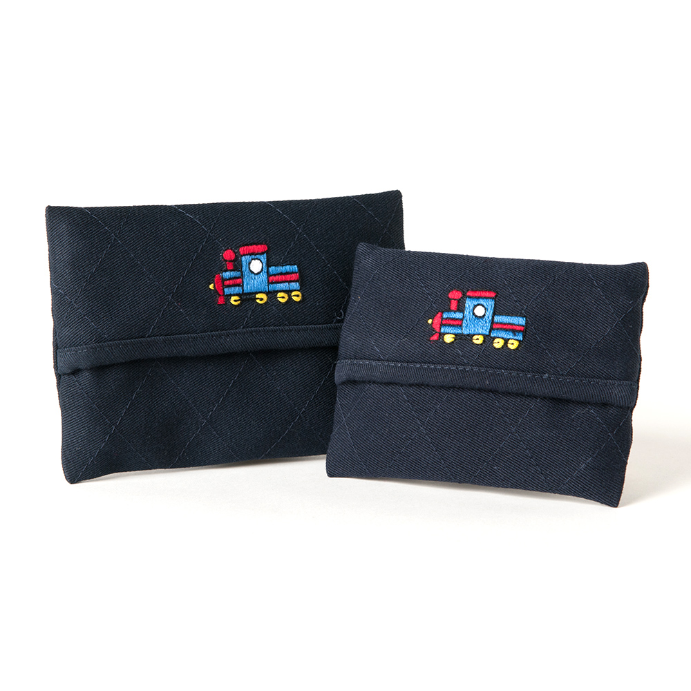 手刺繍ティッシュケース