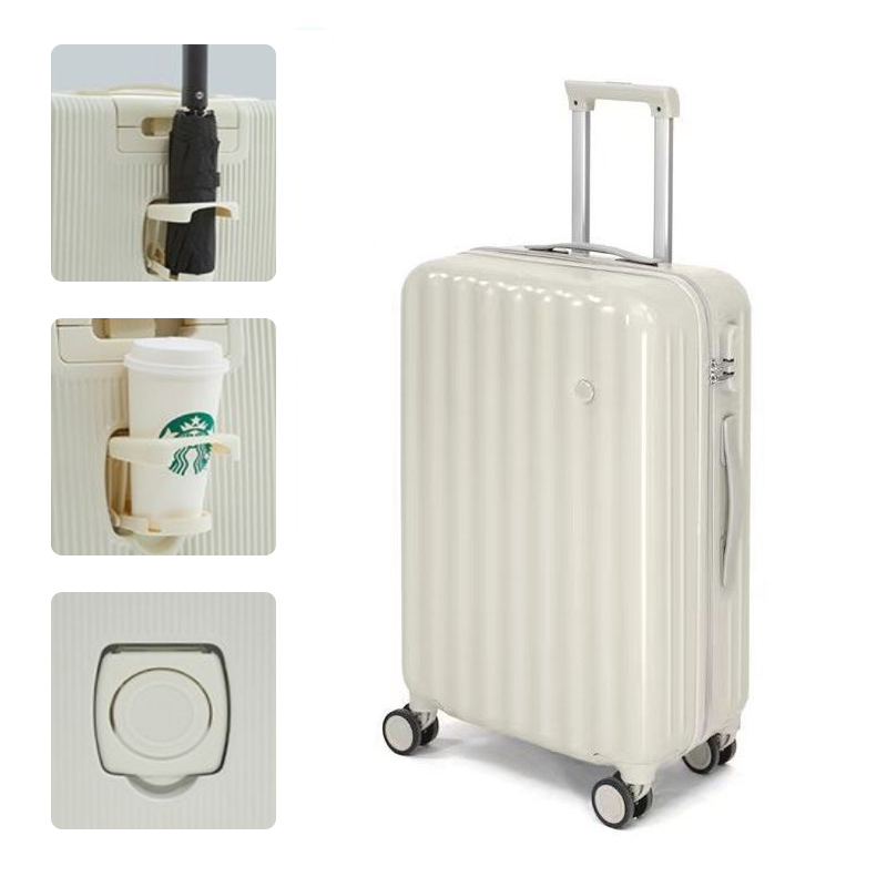 スーツケース Sサイズ Mサイズ 小型 超軽量 機内持ち込み カップホルダー 充電 USBポート キャリーケース キャリーバッグ ビジネス 旅行 出張 38L 51L｜happy-home｜02