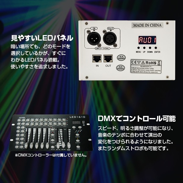 LED ストロボ 35W 照明 ストロボライト 強力 フラッシュ ホワイト 白