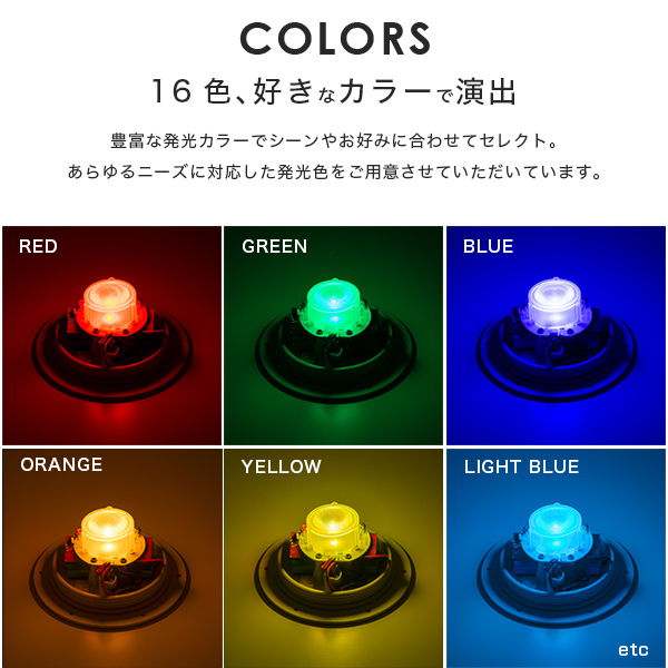 光る インテリア LED ユニット