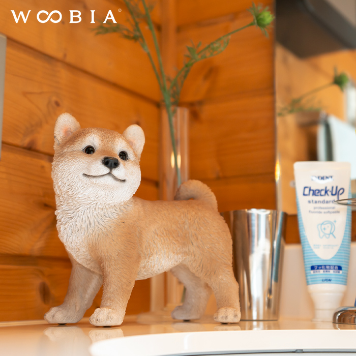 犬 置物 ガーデニング 雑貨 ガーデン オーナメント オブジェ 〔 柴犬 猫 庭 ペット WooBia