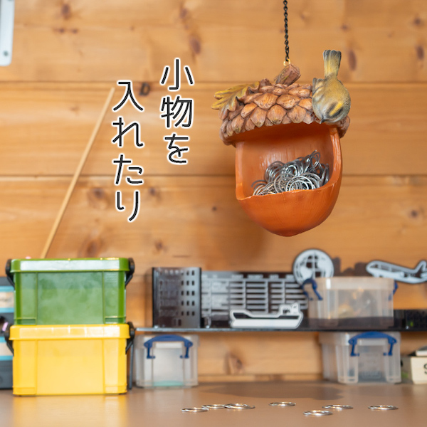 鳥 どんぐり 置物 ガーデニング 雑貨 ガーデン オーナメント