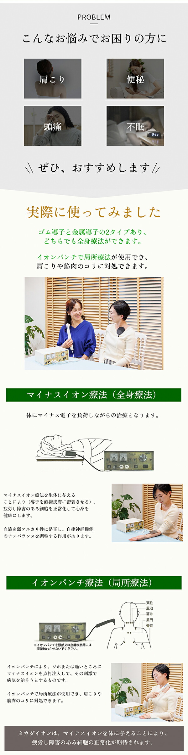 タカダイオン電位治療器