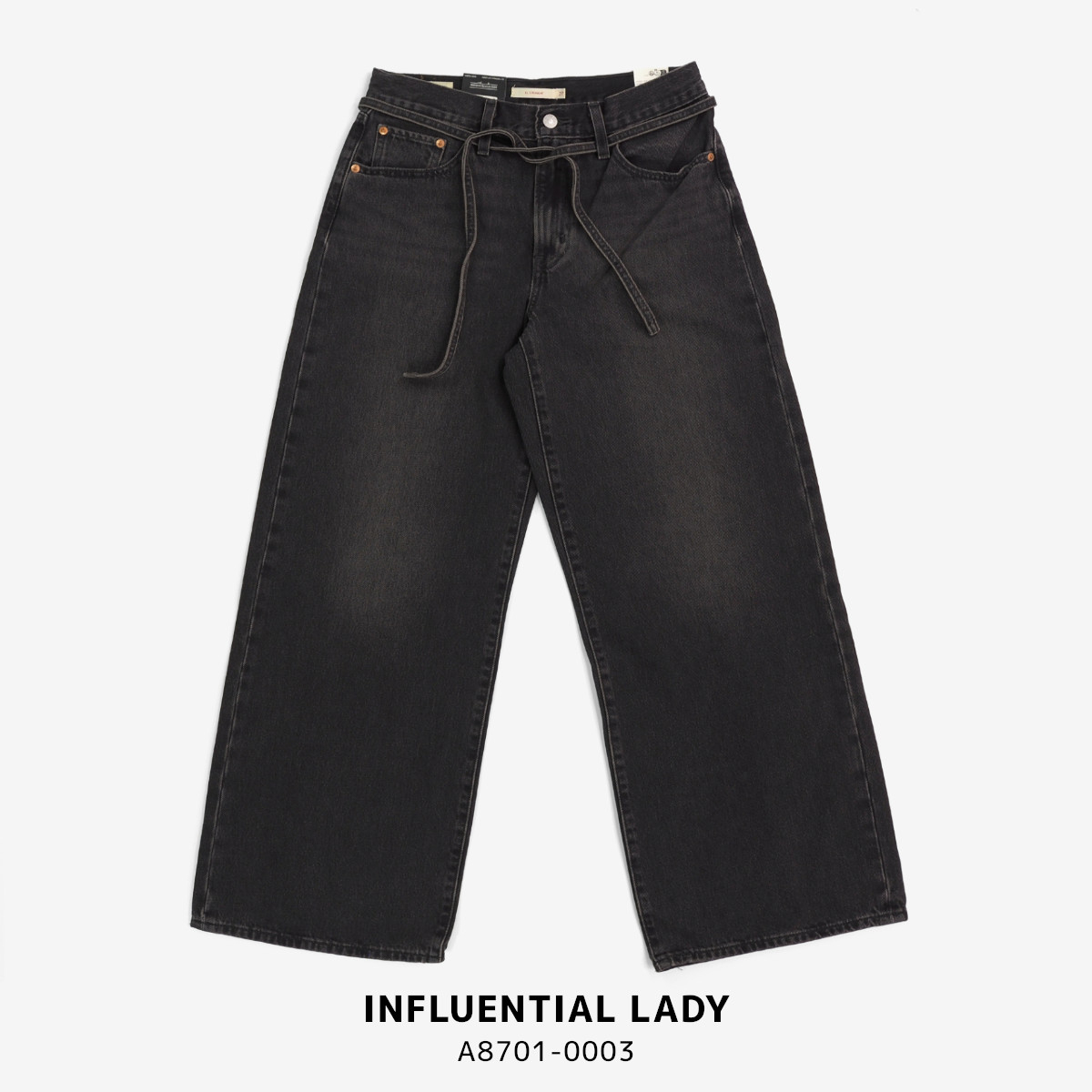 alwaysデニム正規品希少XL‼️ Levi's（リーバイス） 【ウィメンズ】 A8701 XL STRAIGHT 紐ベルト