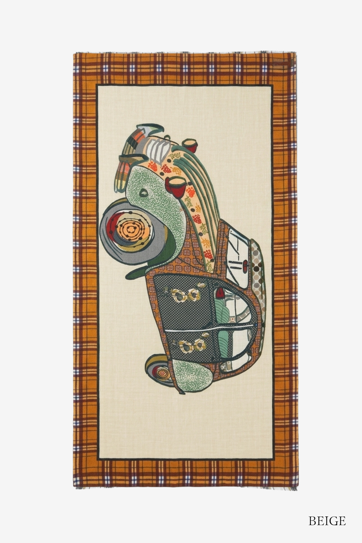 STORIATIPIC ストリアティピック FRANCA フランカ ウール100％ 100 cm x 200 cm ストール スカーフ マフラー 総柄 フランス_1