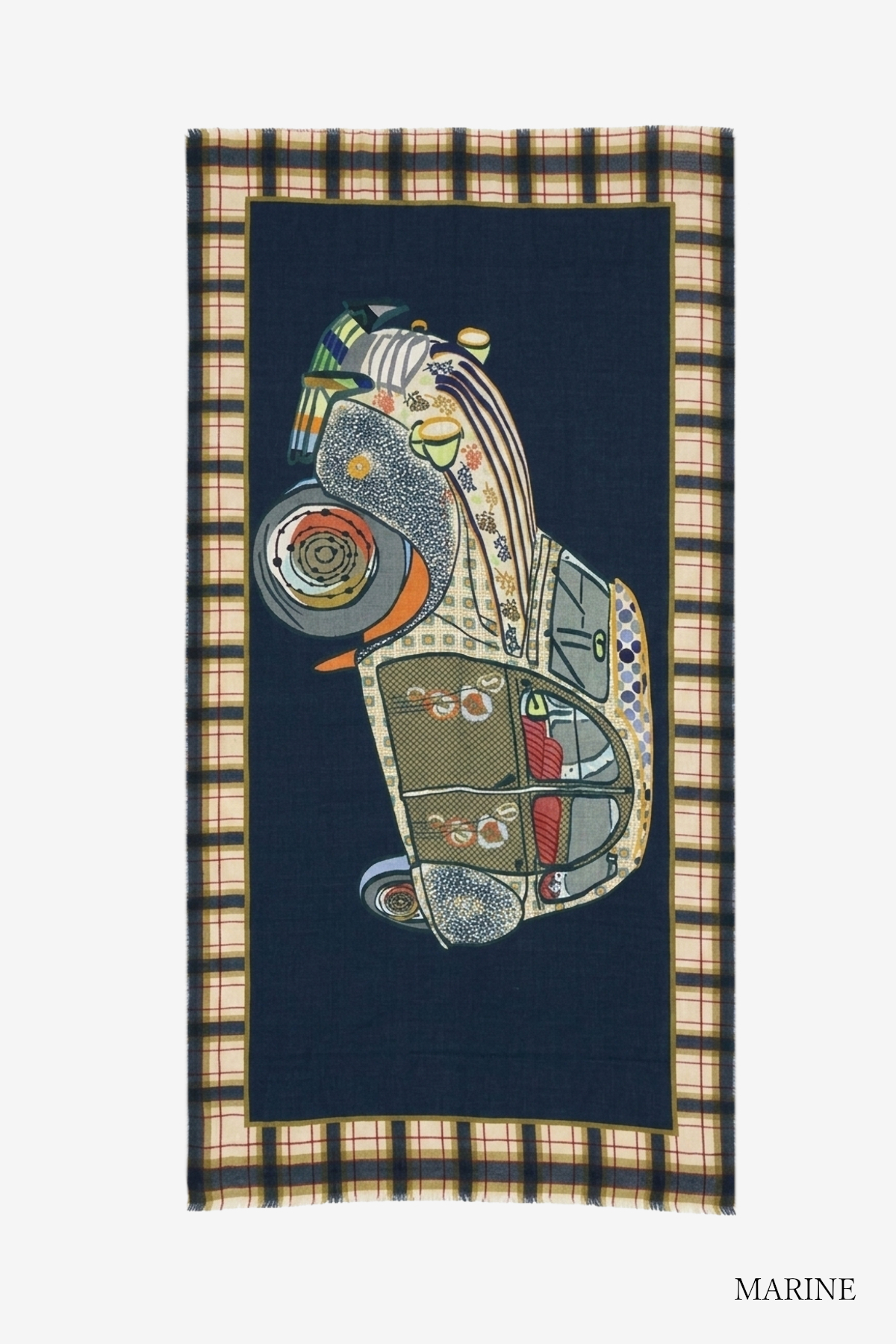 STORIATIPIC ストリアティピック FRANCA フランカ ウール100％ 100 cm x 200 cm ストール スカーフ マフラー 総柄 フランス_3