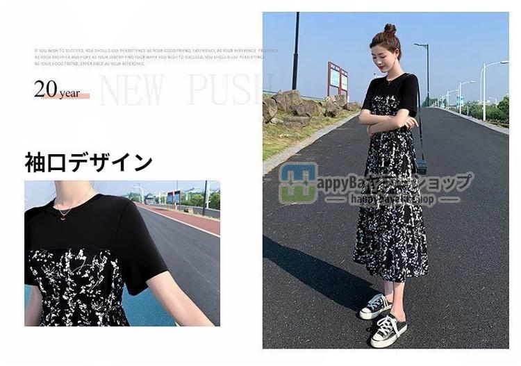 ワンピース 花柄ワンピース 半袖ワンピース レディース 夏服