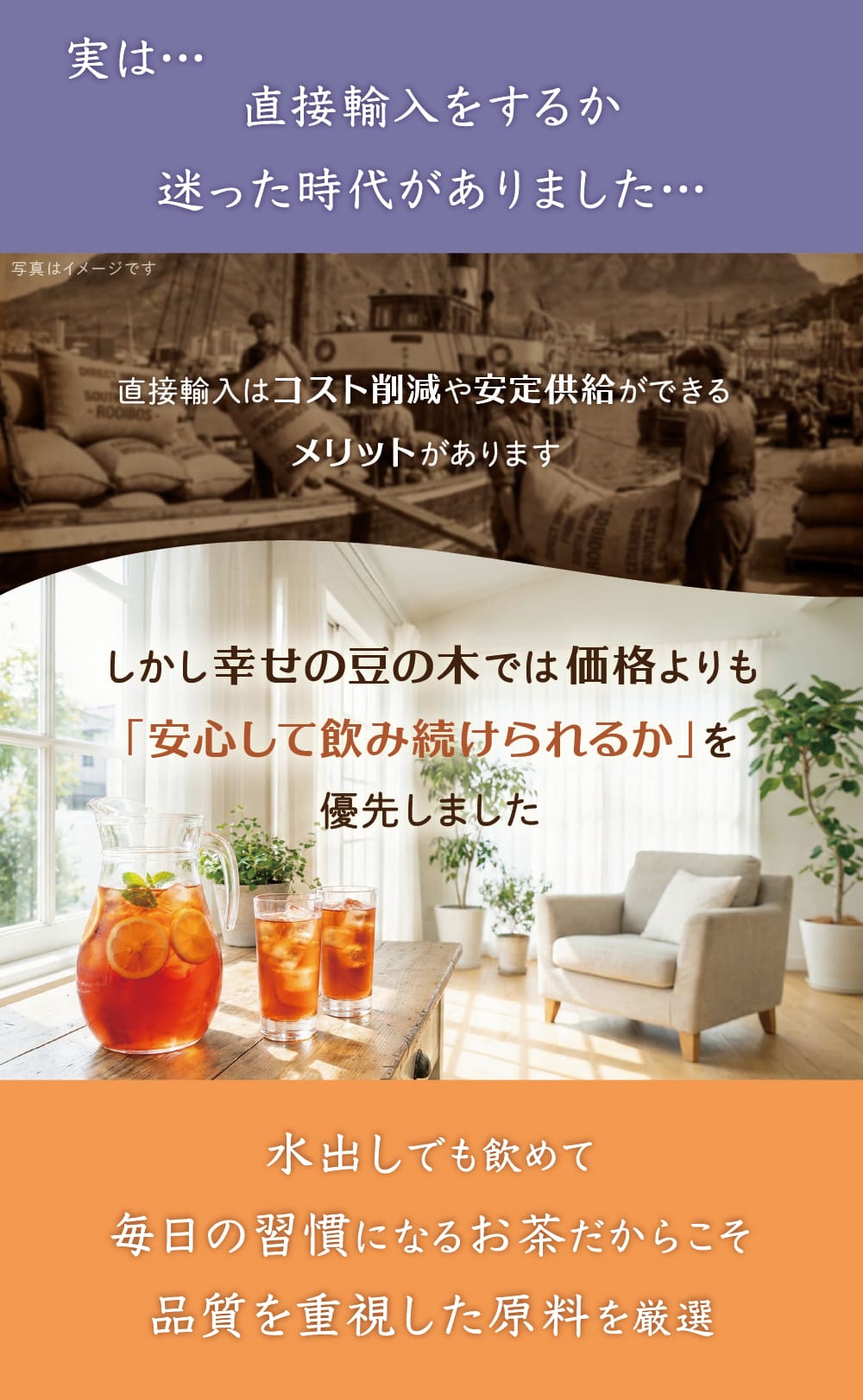 実は直接輸入しようとしたけど品質の良さを優先しました