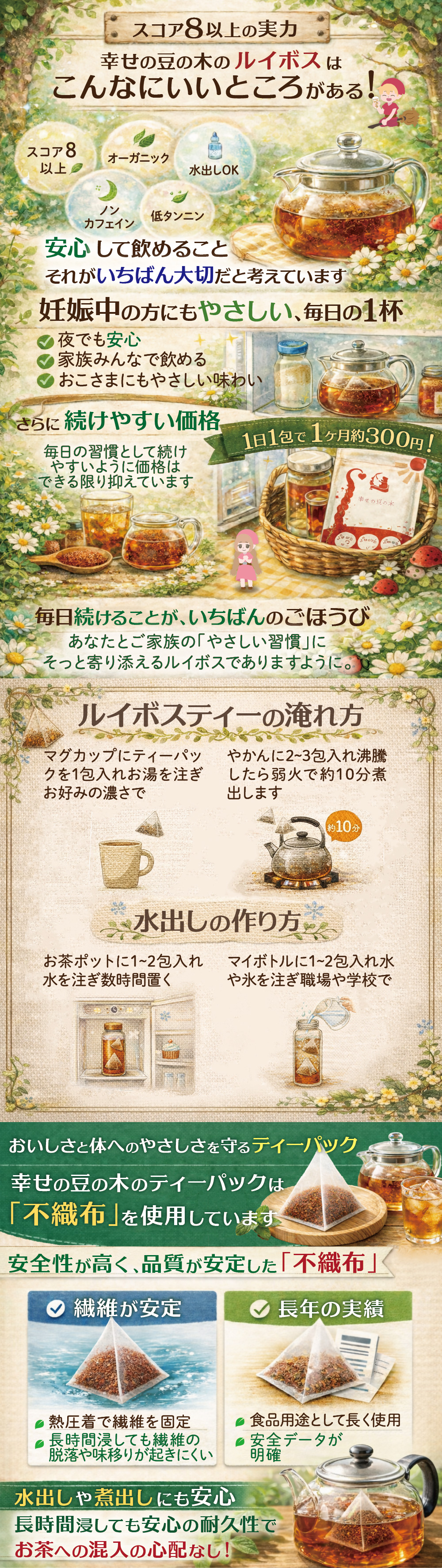 ルイボスはいいところたくさんだし妊娠中も飲めるし安い