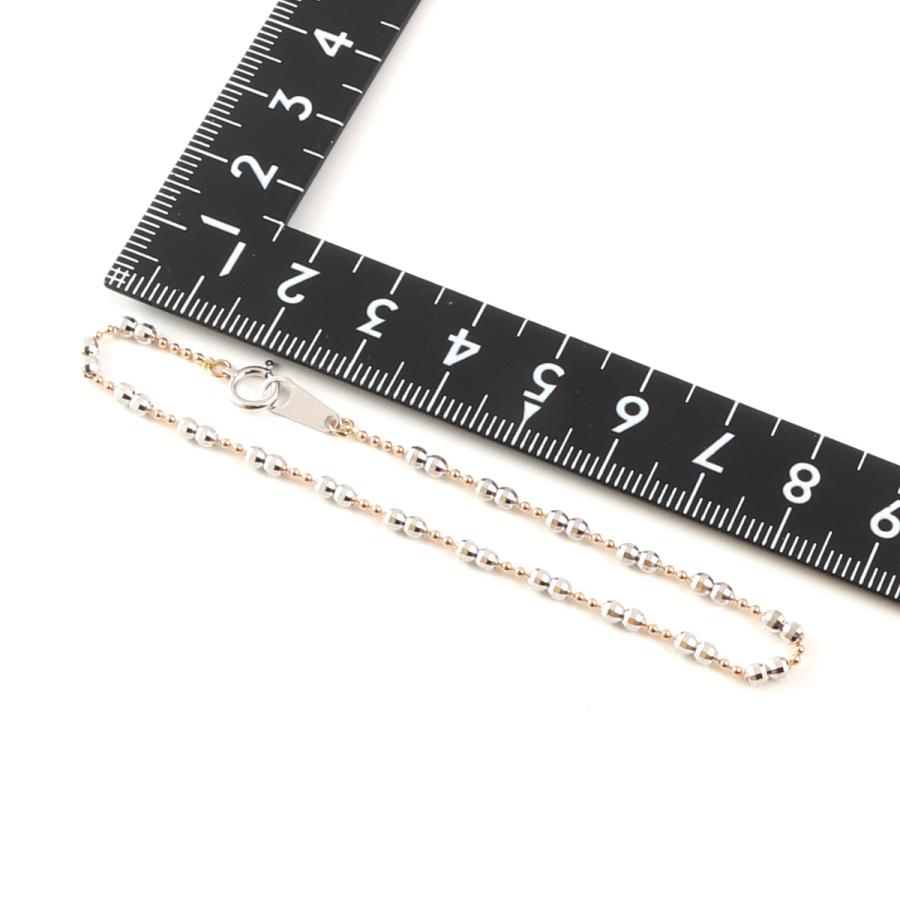 ブレスレット レディース メンズ K18 YG WG 18金 カットミラーボール