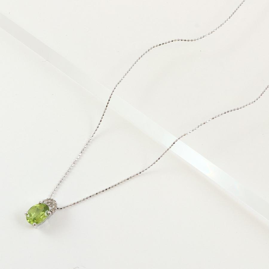 ネックレス ペンダント レディース メンズ K18 WG 18金 ホワイト 