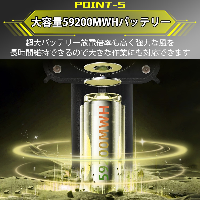 2026年新発売】 ブロワー x7 充電式 洗車 小型 強力 90000rpm 240W