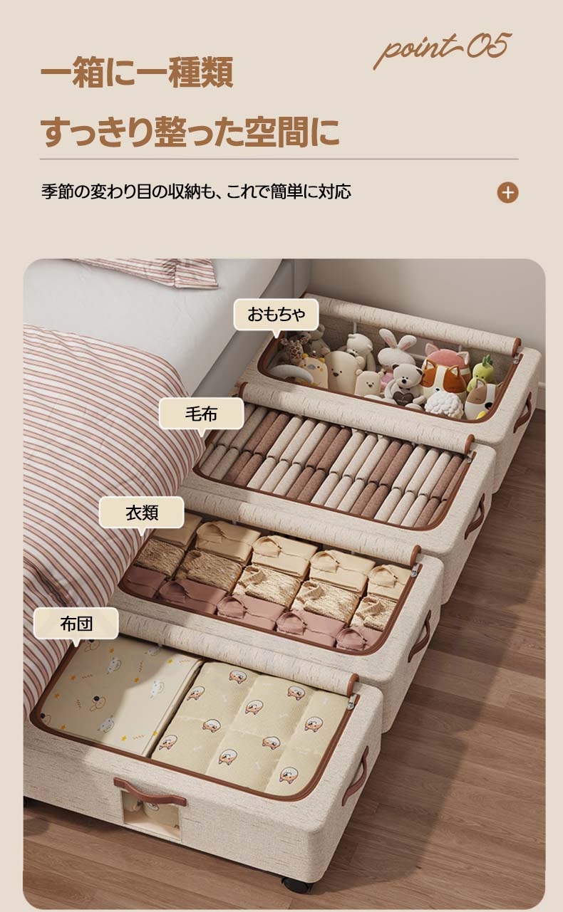 ベッド下収納ボックス