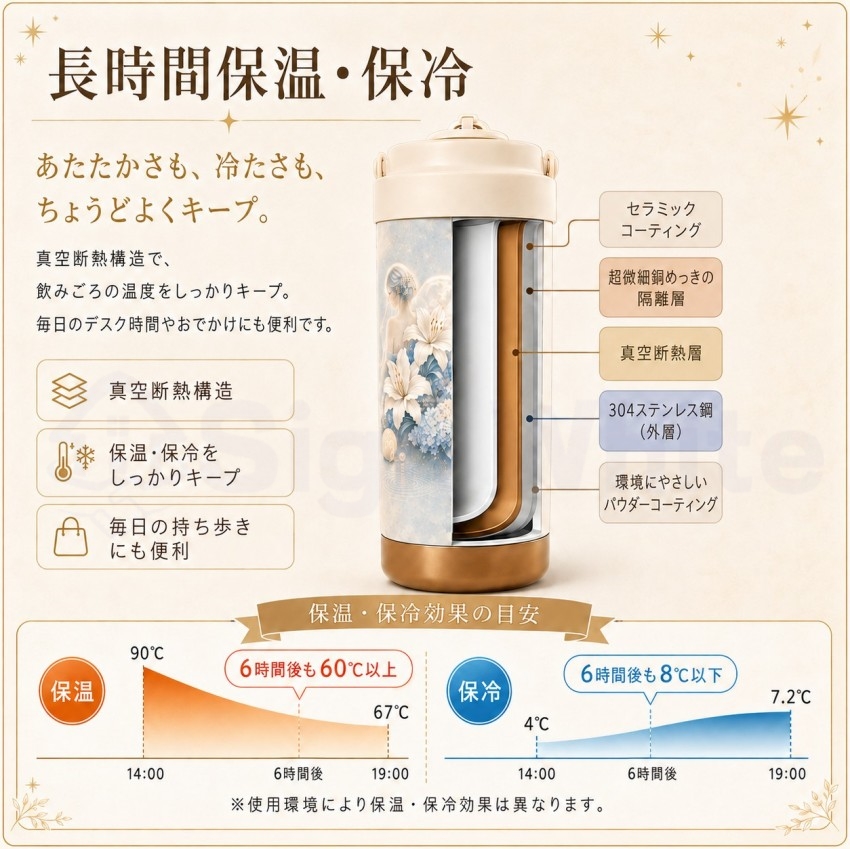 【選べる12星座】 水筒 500ml タンブラ...の詳細画像5