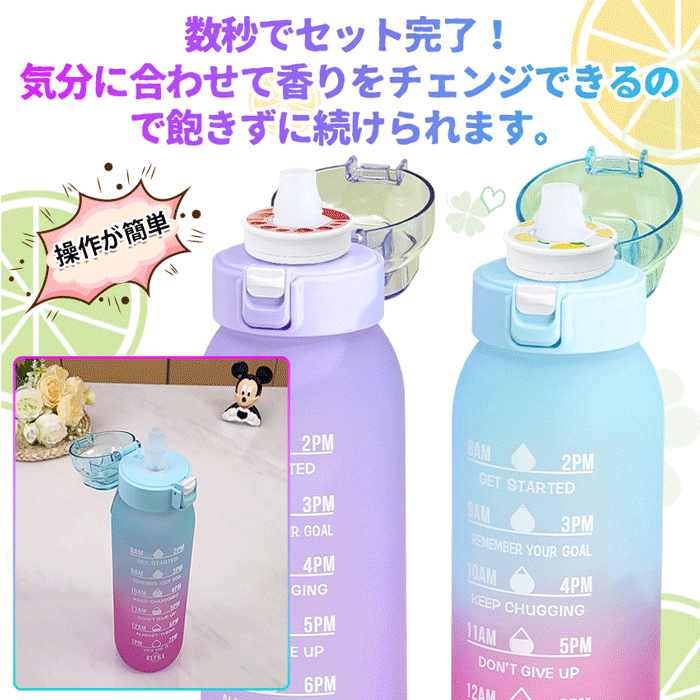   味が変わる 水筒 フレーバーカプセル付き