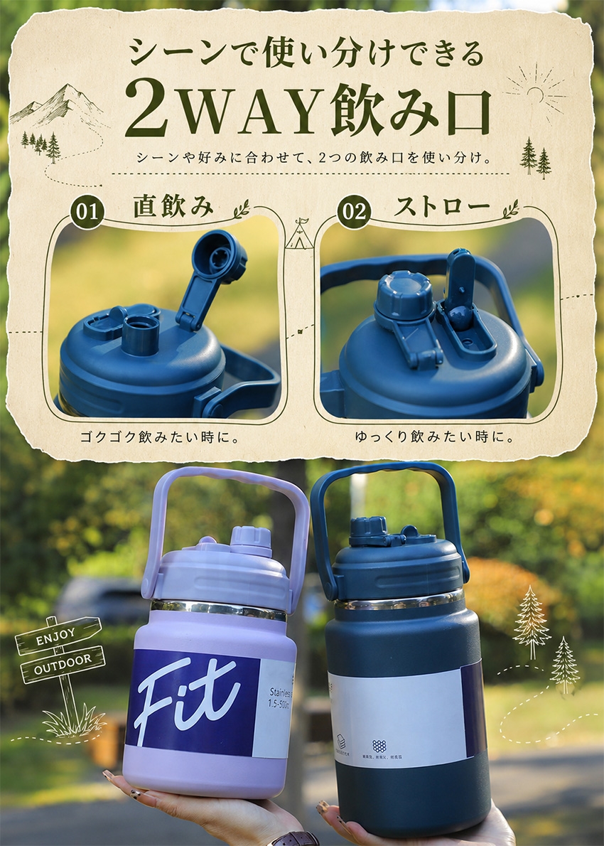 水筒 2リットル 1.5リットル 2.5リット...の詳細画像5