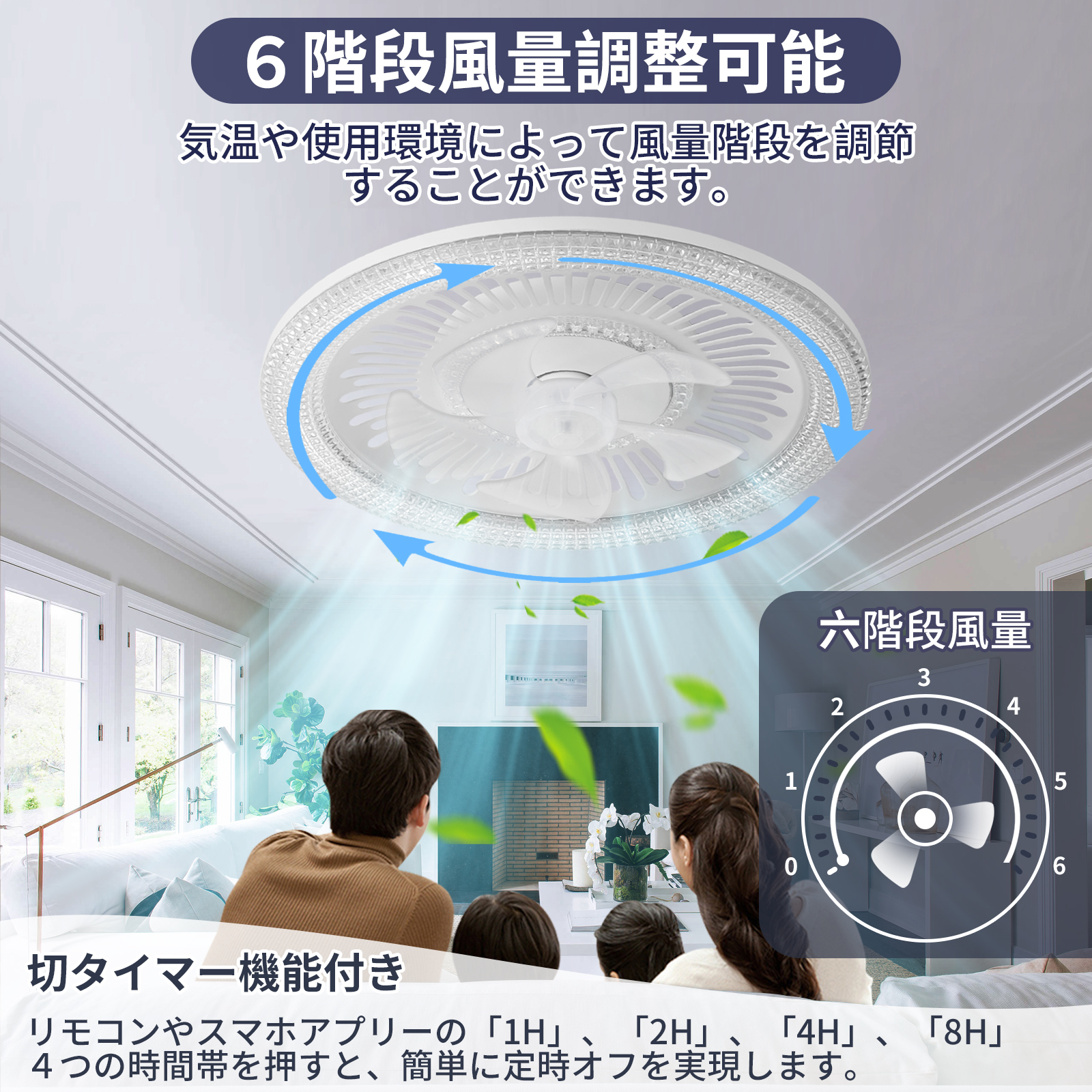 シーリングライト シーリングファンライト ファン 扇風機 遠隔操作