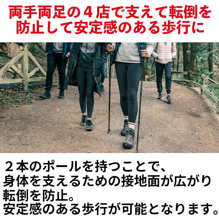 ウォーキングポール 高齢者 超軽量 ウォーキング ポール 高齢 介護 トレッキングポール ノルディック杖 軽量 ウォーキングステッキ ウォーキング用 ステッキ 関連画像4