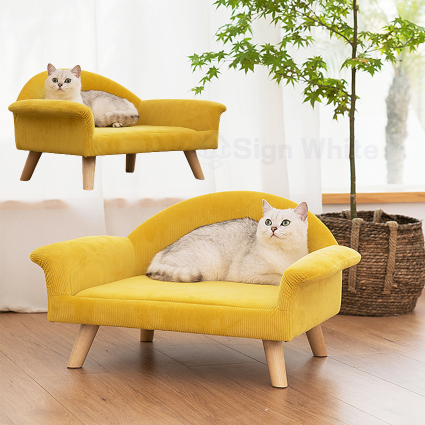 猫 犬 ソファー ベッド ペットソファー ペット イエロー ペット家具