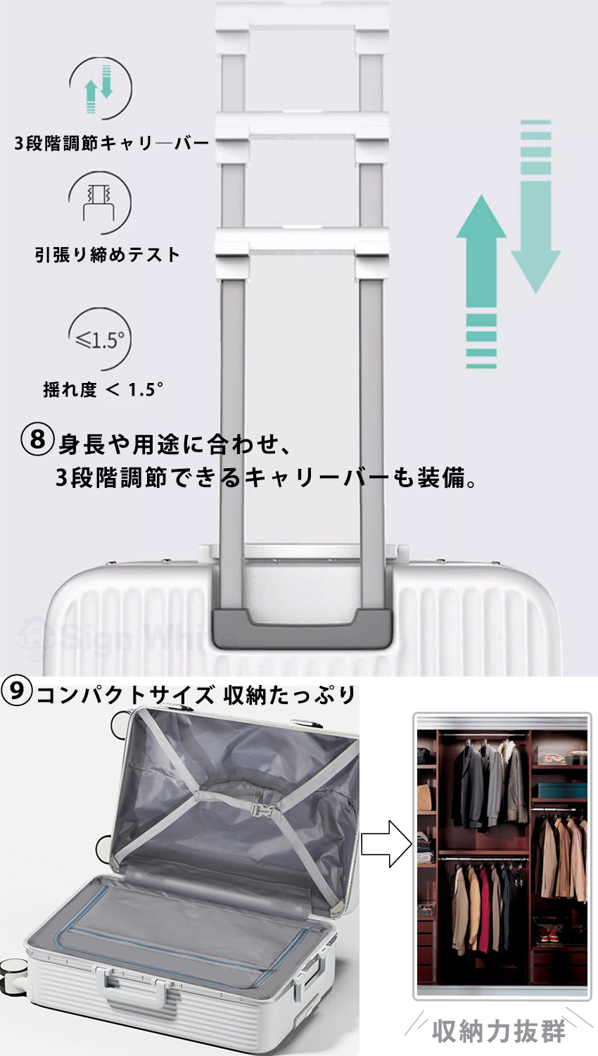 スーツケース フロントオープン 機内持ち込み 前開き キャリー