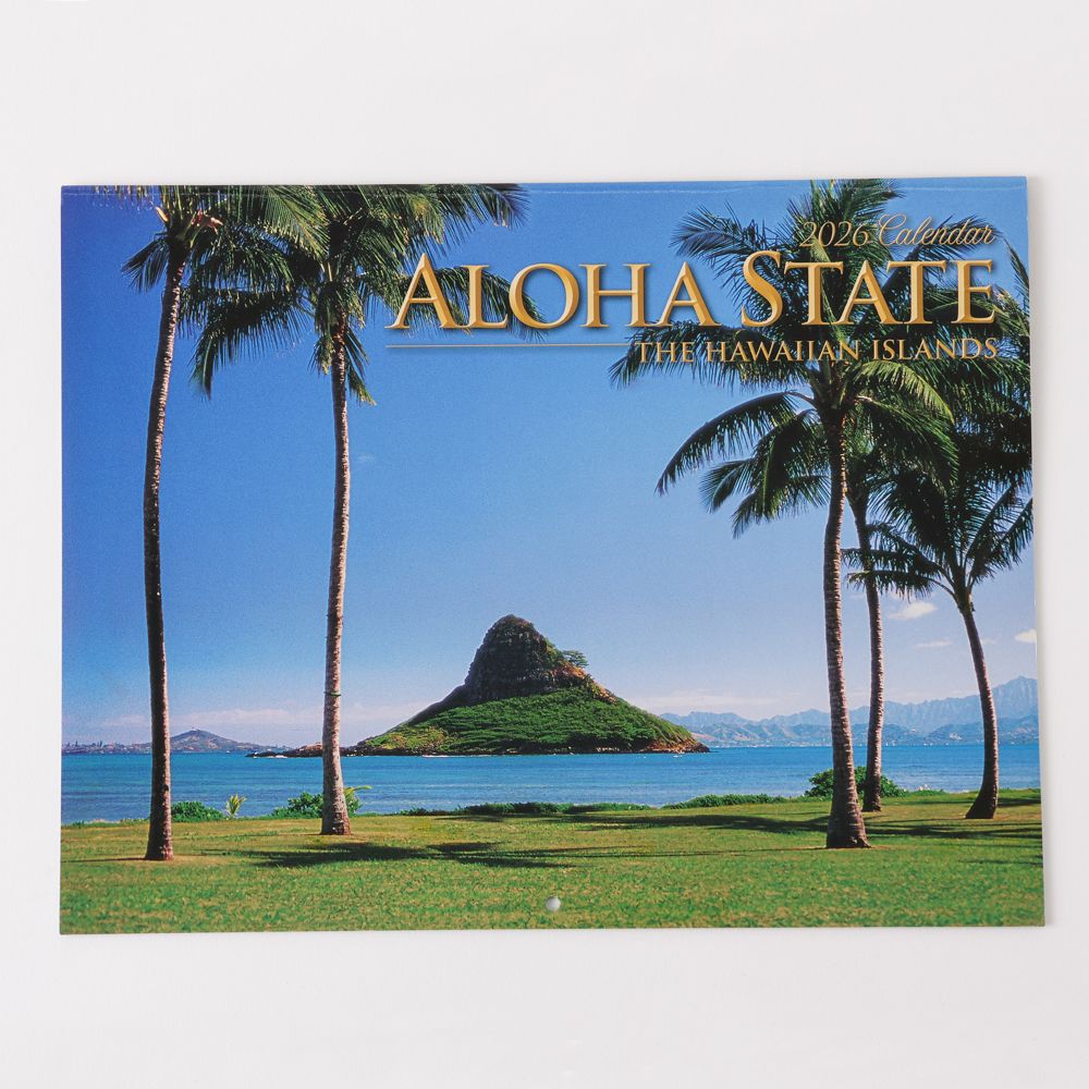 ハワイ直輸入 2026年カレンダー 【ALOHA STATE THE HAWAIIAN ISLANDS