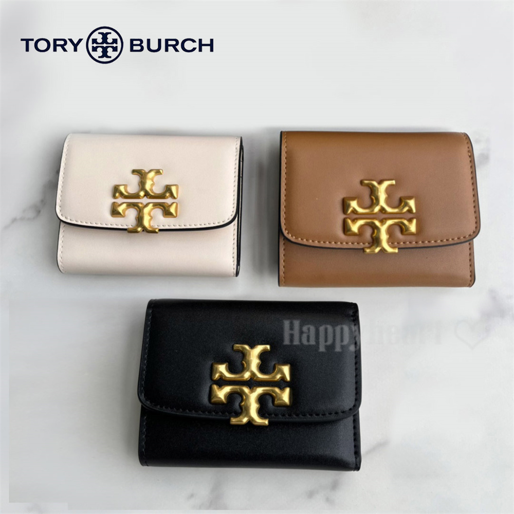 トリーバーチ新品★箱付★発送無料 三つ折り コンパクトミニウオレットグレイヘロン トリーバーチ新品☆箱付☆発送無料 三つ折り コンパクトミニウオレット