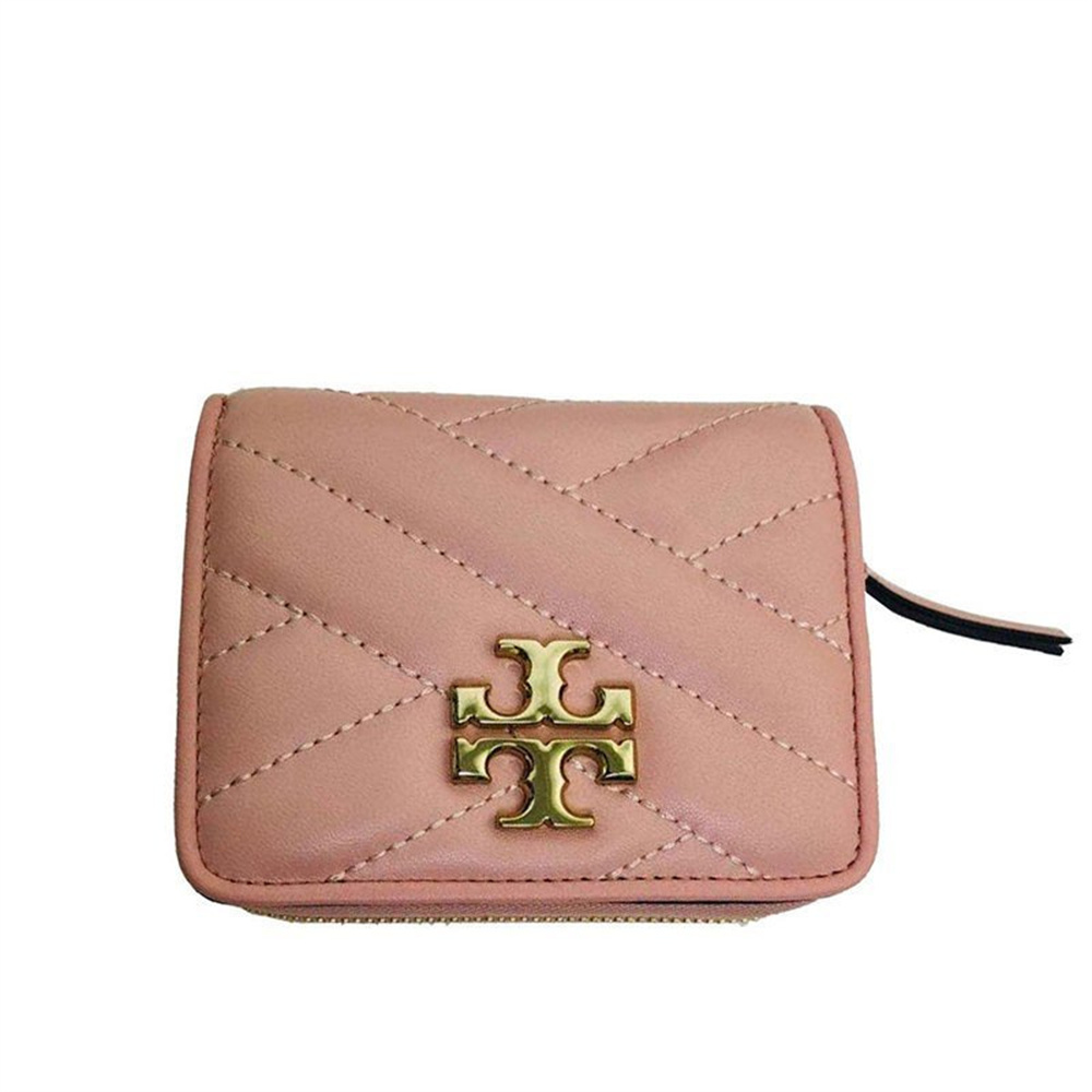 TORY BURCH トリーバーチ 二つ折り財布 コンパクト財布 KIRA CHEVRON BI-FOLD WALLET  キラ-シェブロン-バイフォールド-ウォレットグブラック 母の日 プレゼント