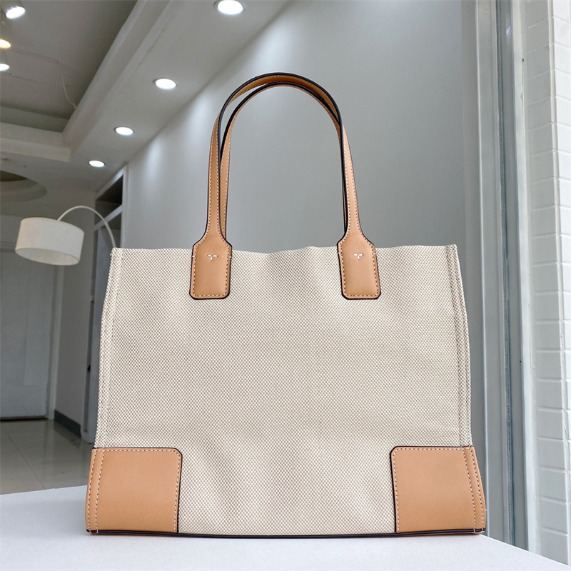 トリーバーチ TORY BURCH レディース ELLA TOTO CANVAS エラ キャンバス クアドラント トートバッグ ナチュラル 母の日  プレゼント