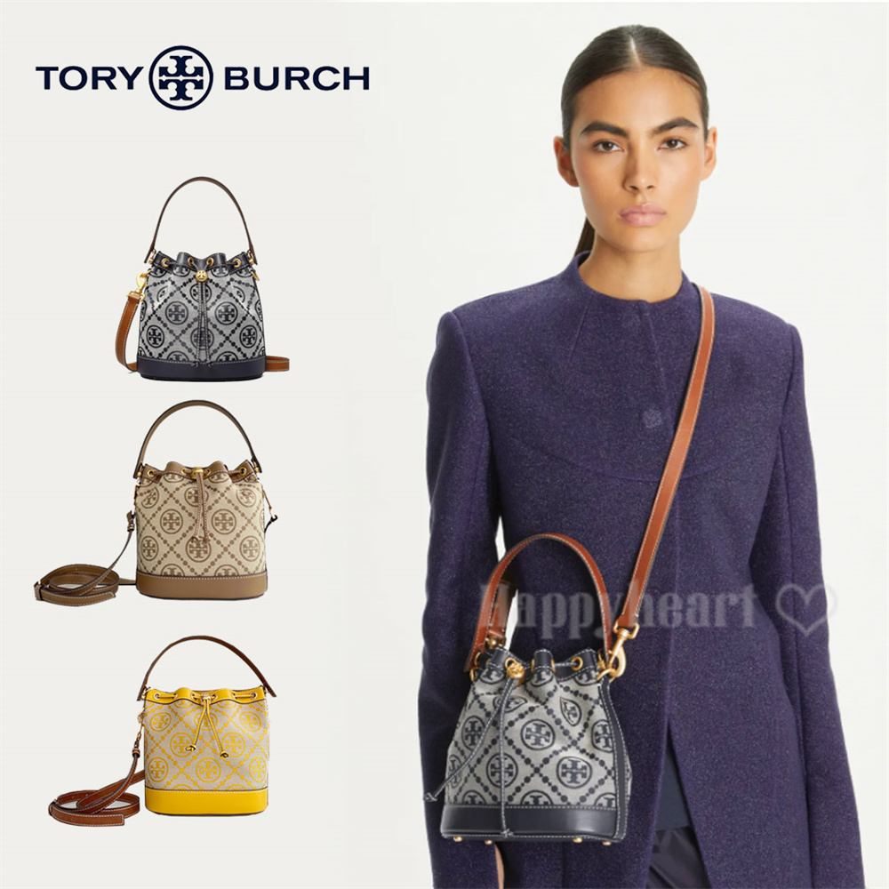 トリーバーチ TORY BURCH Tモノグラム ジャカード バケットバッグ トートバッグ バッグ レディース 巾着型 T MONOGRAM 母の日  プレゼント : hxqxy30 : happyheart - 通販 - Yahoo!ショッピング