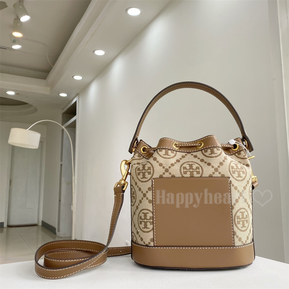 トリーバーチ TORY BURCH Tモノグラム ジャカード バケットバッグ トートバッグ バッグ レディース 巾着型 T MONOGRAM 母の日  プレゼント