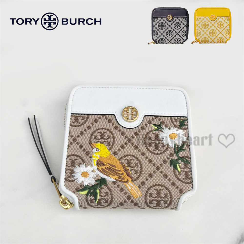 トリーバーチ TORY BURCH T モノグラム ジャガード バイフォルド ウォレット 二つ折り財布 バイフォールド ウォレット ラウンドファスナー  ミニ財布 : hxqxy35 : happyheart - 通販 - Yahoo!ショッピング