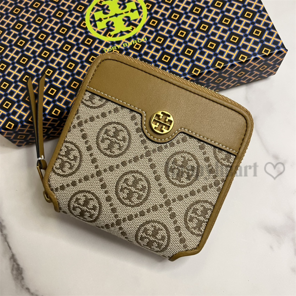 トリーバーチ TORY BURCH T モノグラム ジャガード バイフォルド ウォレット 二つ折り財布 バイフォールド ウォレット ラウンドファスナー  ミニ財布 : hxqxy35 : happyheart - 通販 - Yahoo!ショッピング