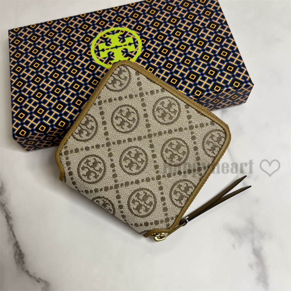 TORY BURCH トリーバーチ T モノグラム ジャガード バイフォルド