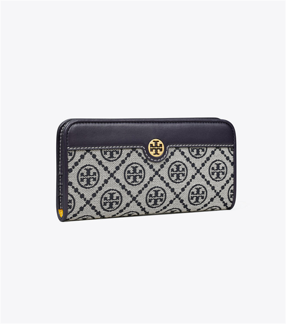 トリーバーチ 長財布 二つ折り 財布 Tory Burch T MONOGRAM JACQUARD SLIM WALLET ジャカード  エンブロイダリー バイフォールド ウォレット : hxqxy36 : happyheart - 通販 - Yahoo!ショッピング