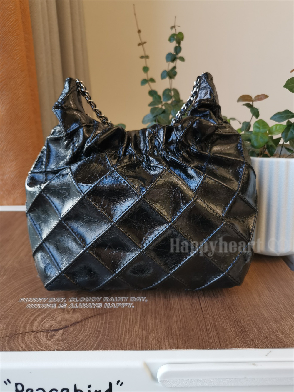 【Tory Burch】 フレミング ドローストリング ミニ バッグ Black フレミング シアリング ミニドローストリングバッグ: レディース