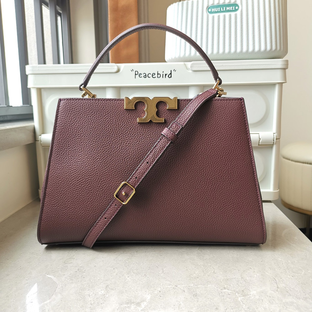 TORY BURCH（トリーバーチ） Tory Burch ELEANOR PEBBLED SATCHEL 斜め